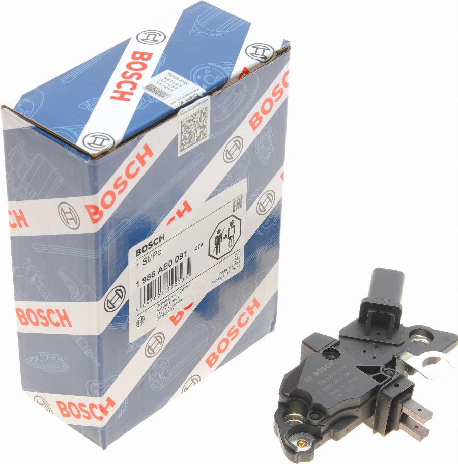 BOSCH 1 986 AE0 091 - Ģeneratora sprieguma regulators autospares.lv