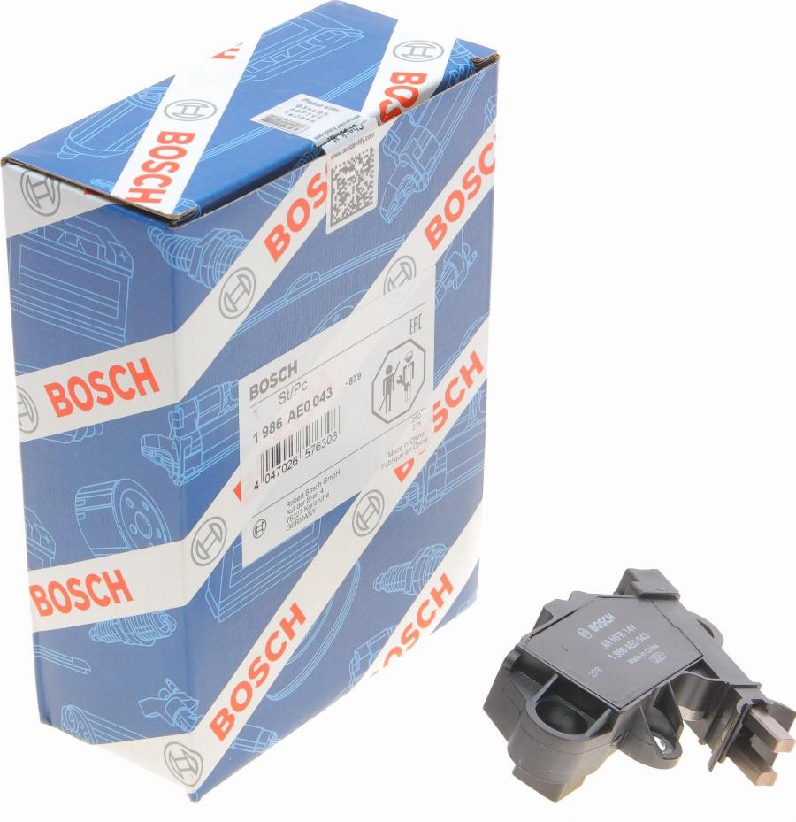 BOSCH 1 986 AE0 043 - Voltage regulator, alternator www.autospares.lv