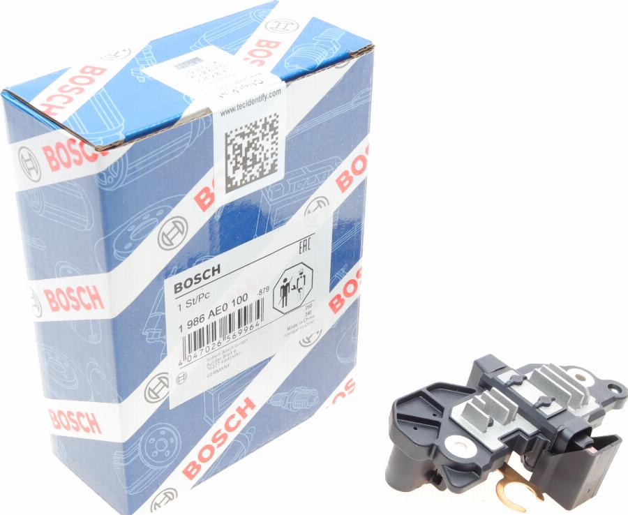 BOSCH 1 986 AE0 100 - Voltage regulator, alternator www.autospares.lv