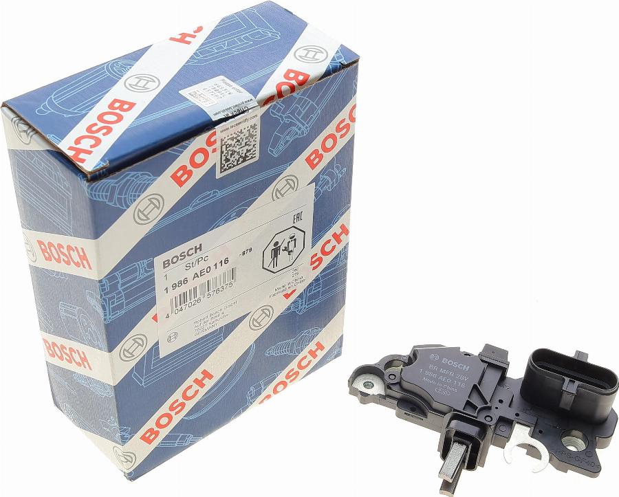 BOSCH 1 986 AE0 116 - Ģeneratora sprieguma regulators www.autospares.lv