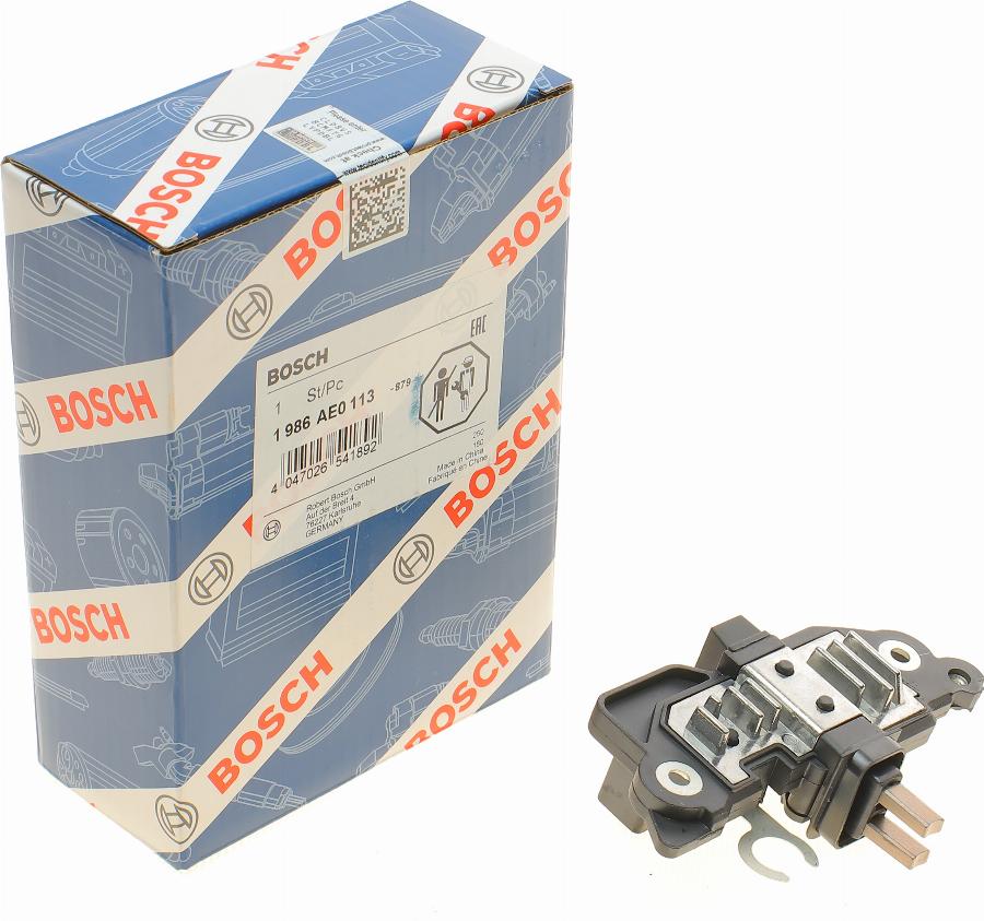 BOSCH 1 986 AE0 113 - Voltage regulator, alternator www.autospares.lv