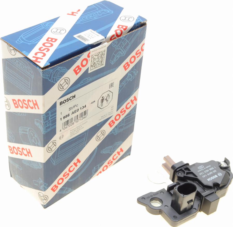 BOSCH 1 986 AE0 134 - Ģeneratora sprieguma regulators autospares.lv