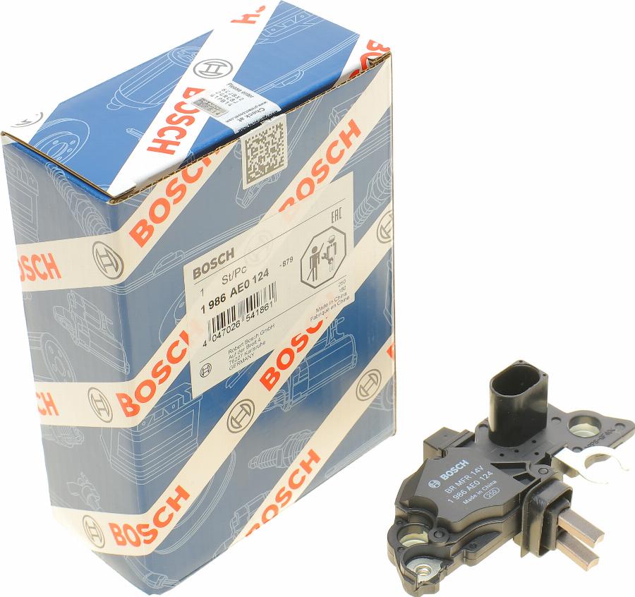 BOSCH 1 986 AE0 124 - Регулятор напряжения, генератор www.autospares.lv