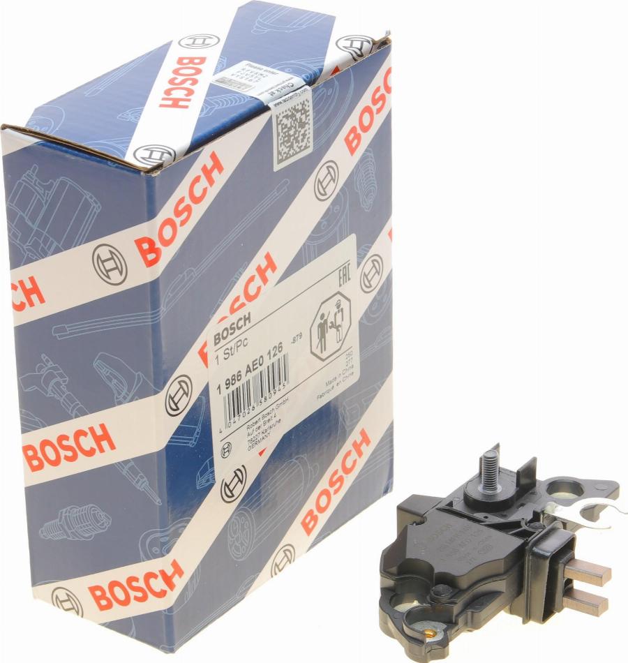 BOSCH 1 986 AE0 126 - Регулятор напряжения, генератор www.autospares.lv