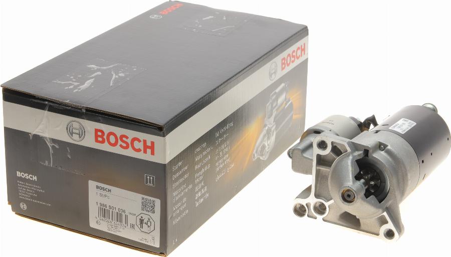 BOSCH 1 986 S01 036 - Starteris www.autospares.lv