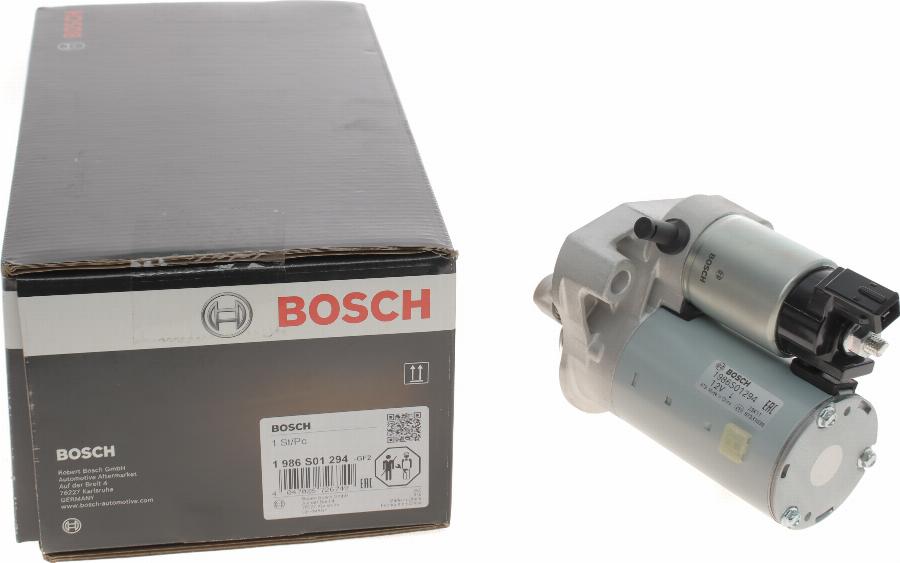 BOSCH 1 986 S01 294 - Стартер www.autospares.lv