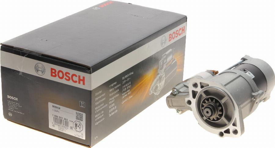 BOSCH 1 986 S01 263 - Стартер www.autospares.lv