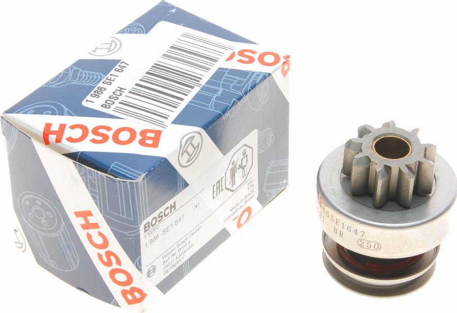 BOSCH 1 986 SE1 647 - Pinion, bendix, starter www.autospares.lv