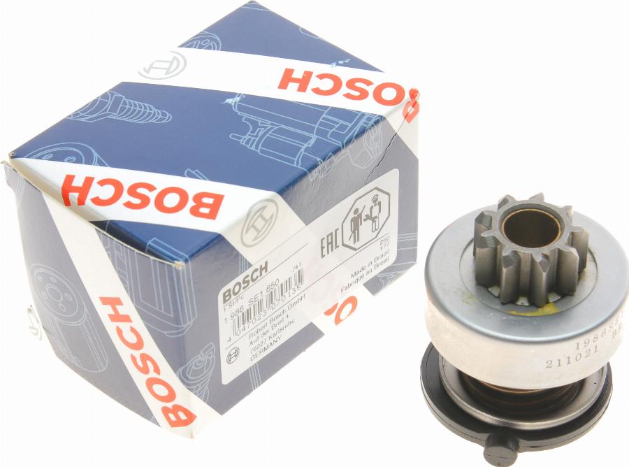 BOSCH 1 986 SE1 650 - Zobrats, Starteris www.autospares.lv