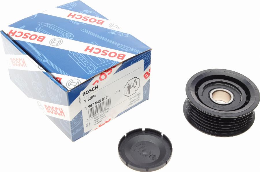 BOSCH 1 987 945 812 - Pulley, v-ribbed belt www.autospares.lv