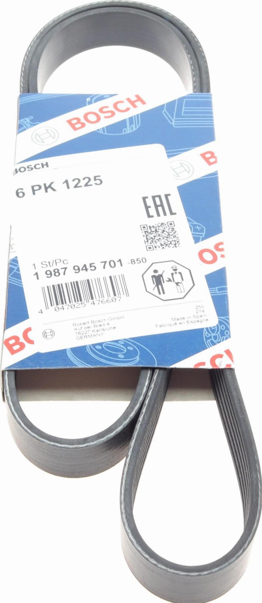 BOSCH 1 987 945 701 - V-Ribbed Belt www.autospares.lv