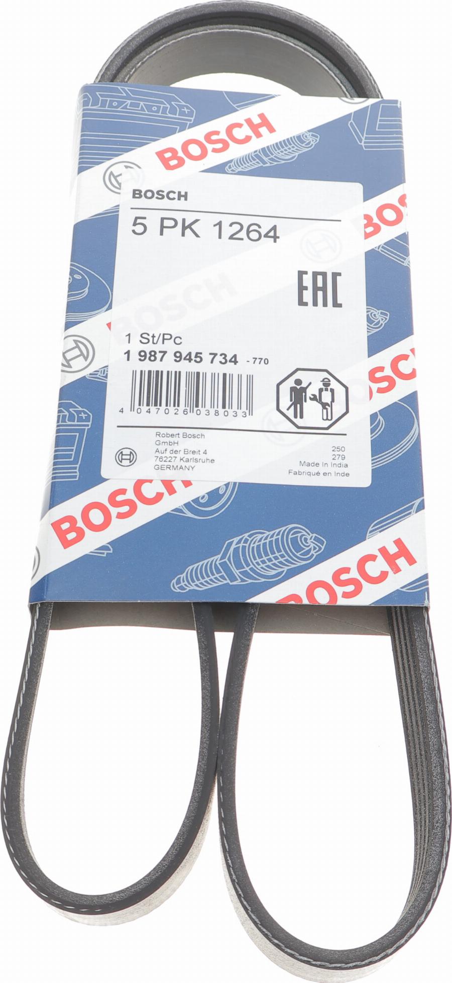 BOSCH 1 987 945 734 - Поликлиновой ремень www.autospares.lv