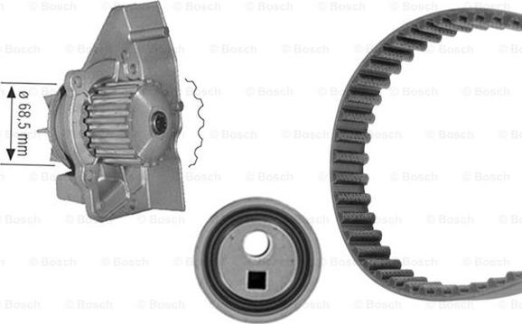 BOSCH 1 987 946 409 - Ūdenssūknis + Zobsiksnas komplekts www.autospares.lv