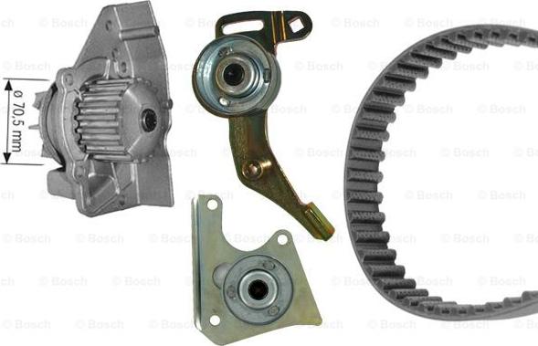 BOSCH 1 987 946 436 - Водяной насос + комплект зубчатого ремня ГРМ www.autospares.lv