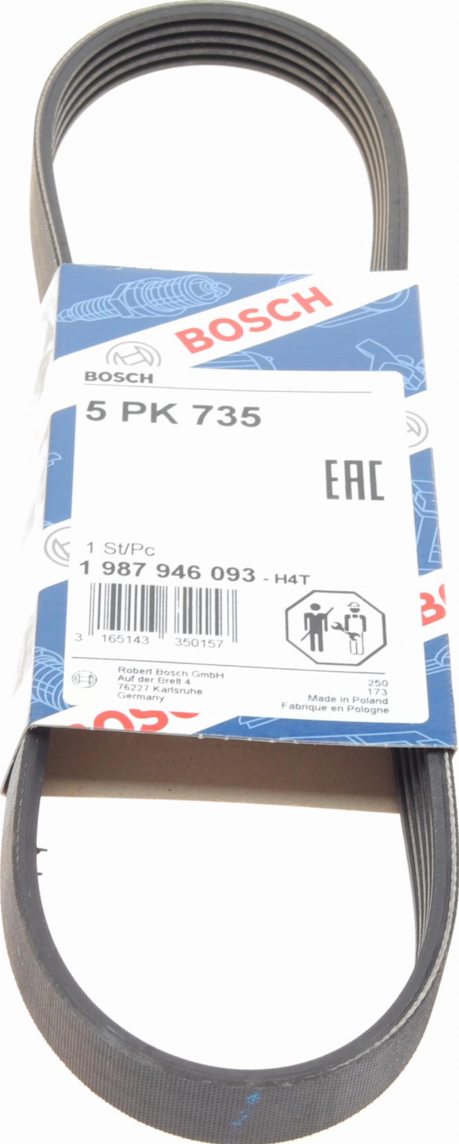 BOSCH 1 987 946 093 - Поликлиновой ремень www.autospares.lv