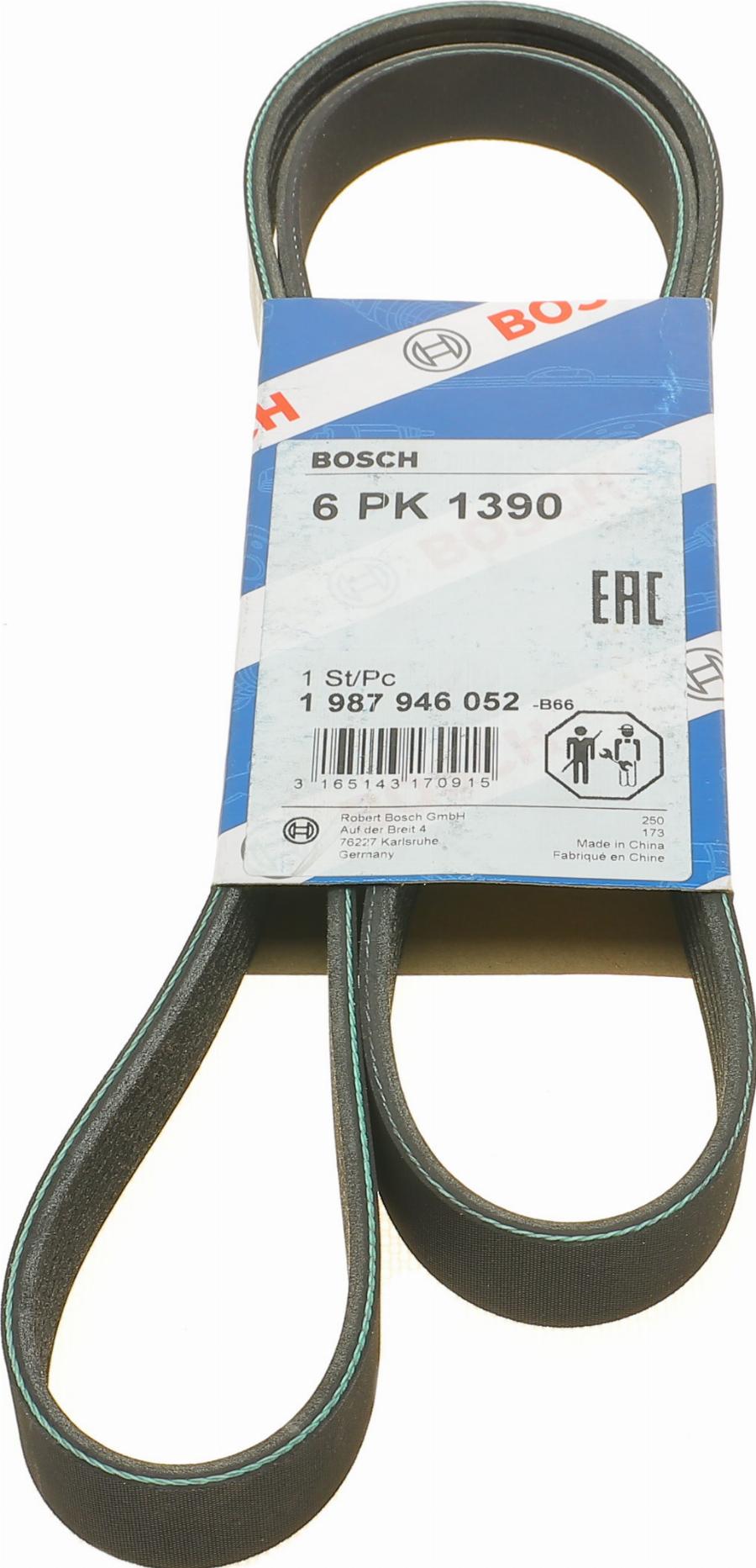 BOSCH 1 987 946 052 - Поликлиновой ремень www.autospares.lv