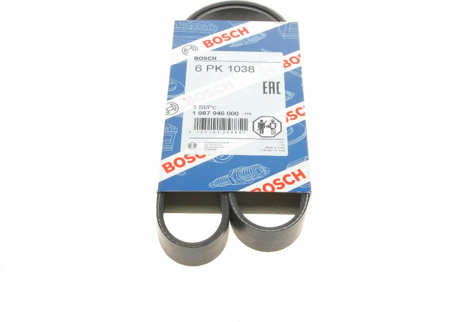 BOSCH 1 987 946 000 - V-Ribbed Belt www.autospares.lv