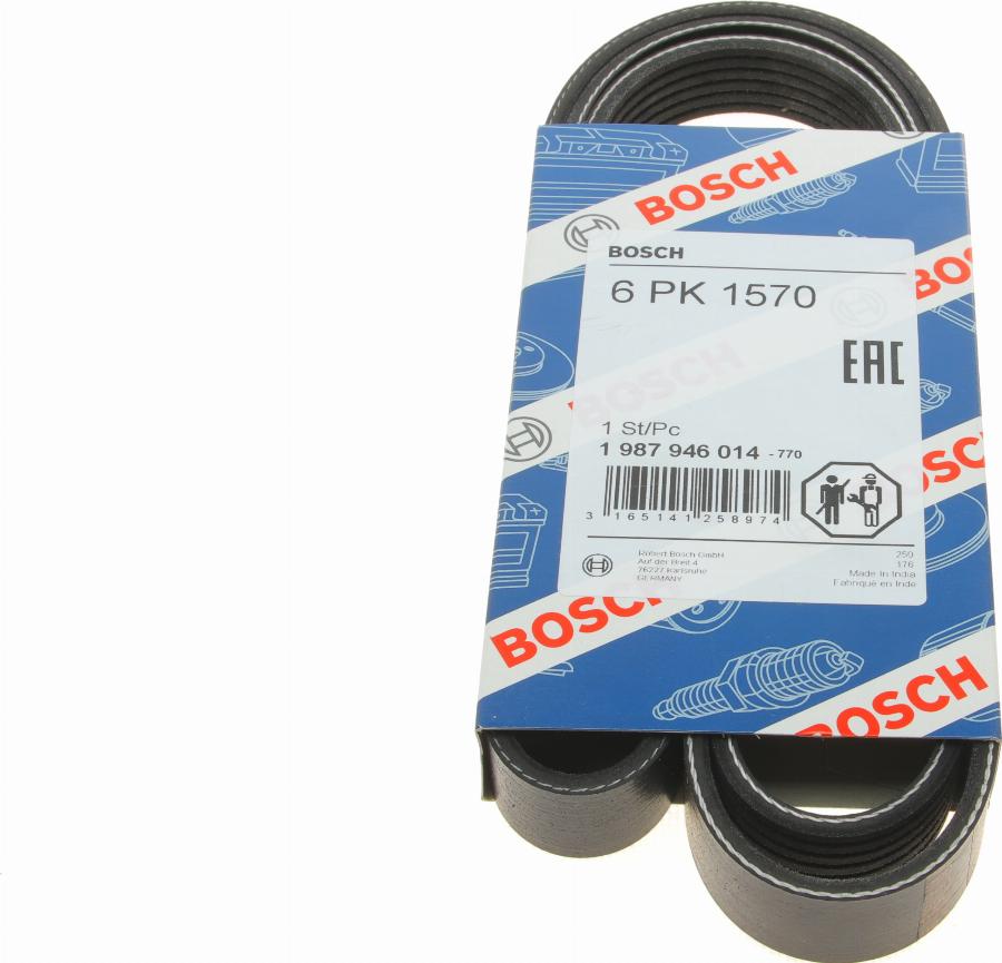 BOSCH 1 987 946 014 - V-Ribbed Belt www.autospares.lv