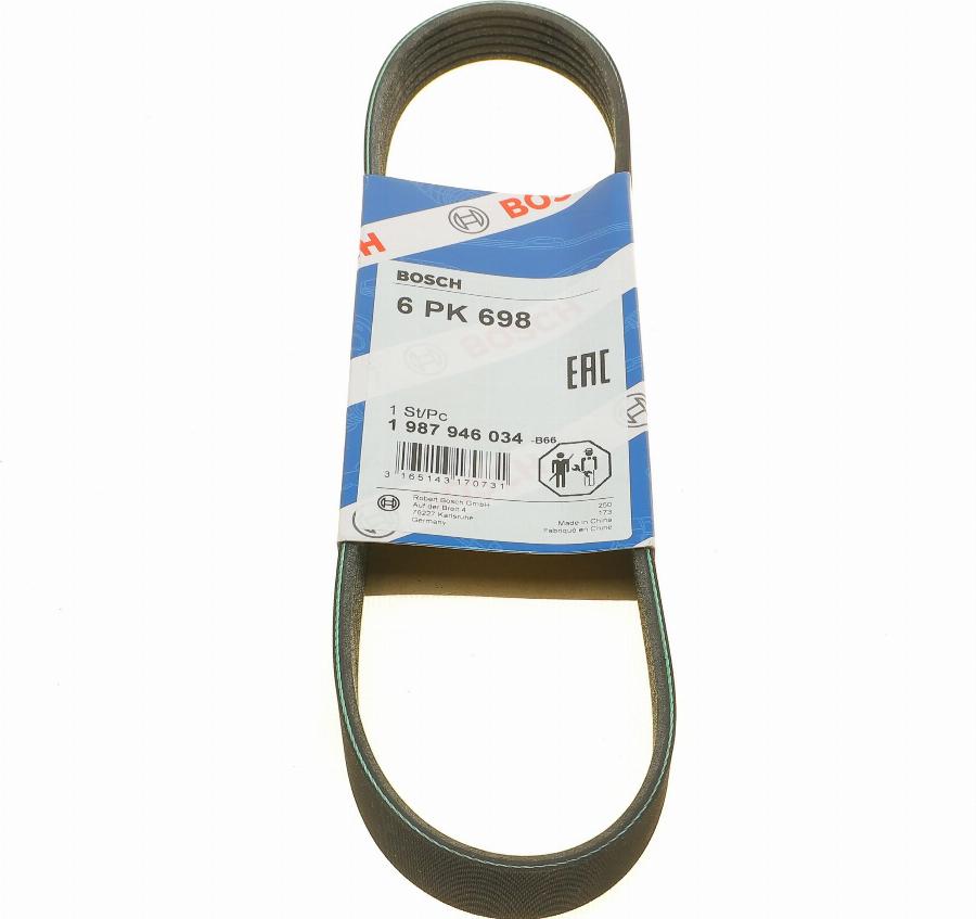 BOSCH 1 987 946 034 - Поликлиновой ремень www.autospares.lv