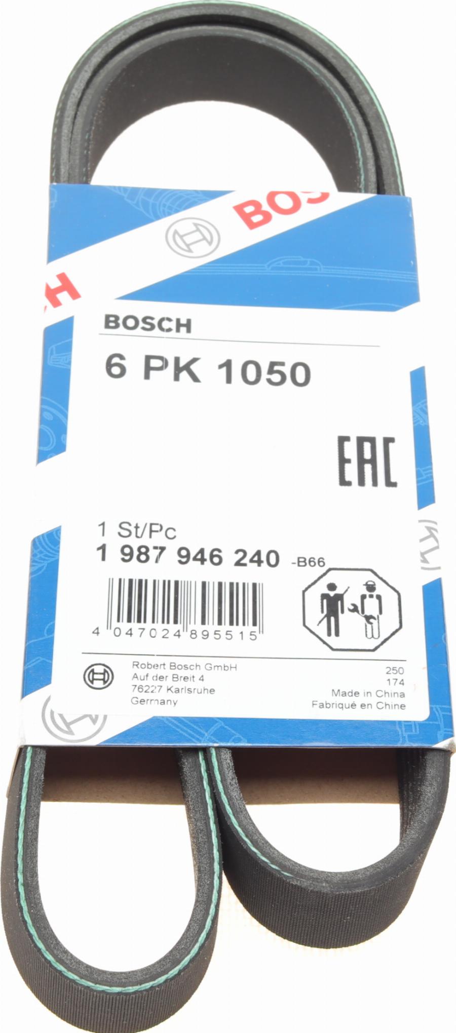 BOSCH 1 987 946 240 - Поликлиновой ремень www.autospares.lv