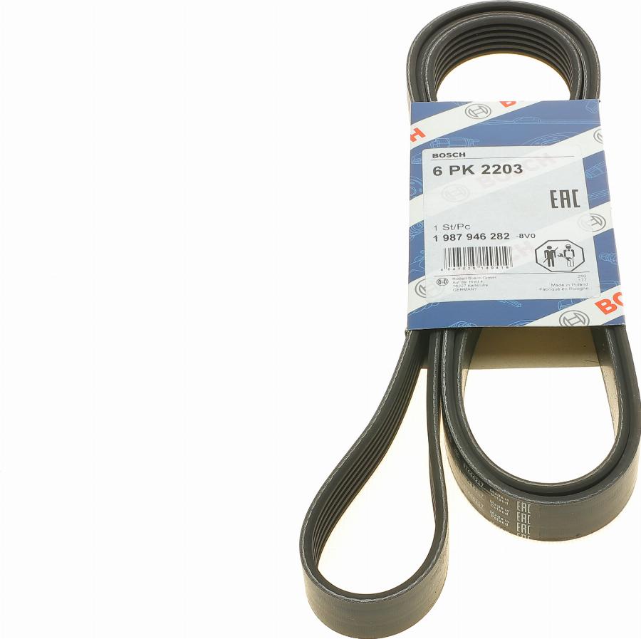 BOSCH 1 987 946 282 - V-Ribbed Belt www.autospares.lv