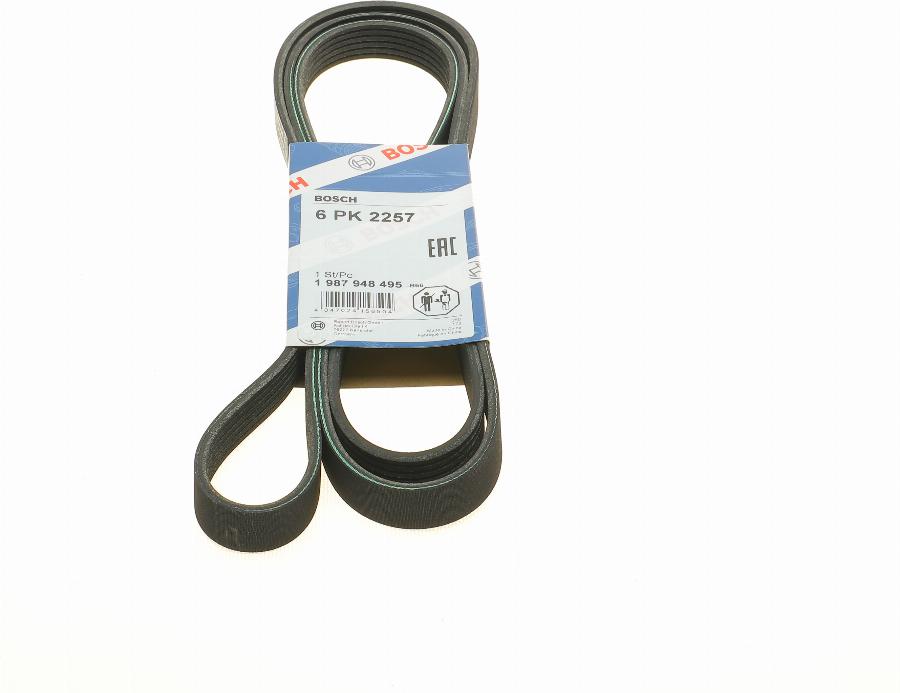 BOSCH 1 987 948 495 - V-Ribbed Belt www.autospares.lv