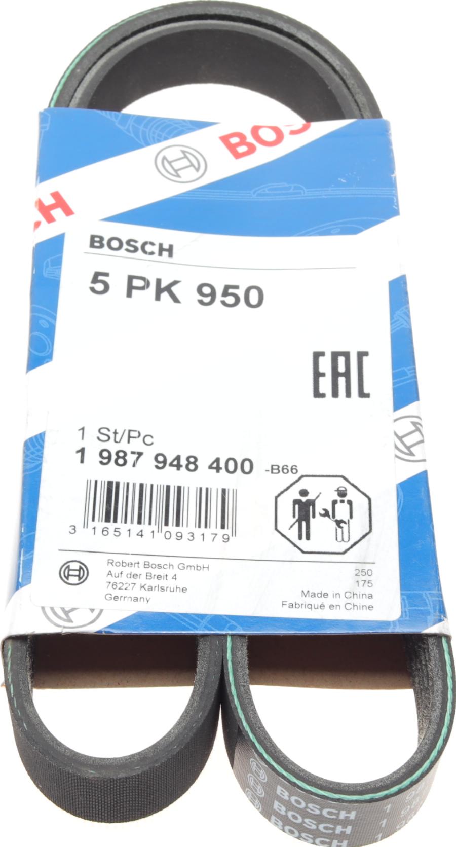 BOSCH 1 987 948 400 - Ķīļrievu siksna www.autospares.lv