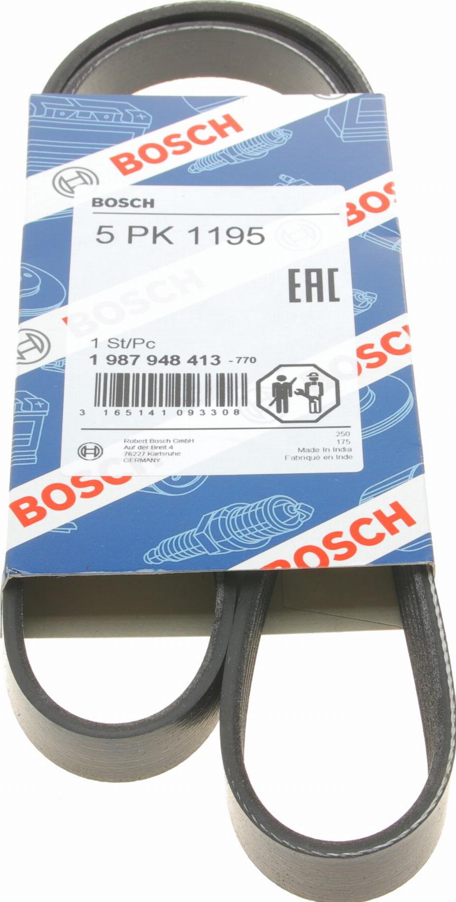 BOSCH 1 987 948 413 - Ķīļrievu siksna autospares.lv