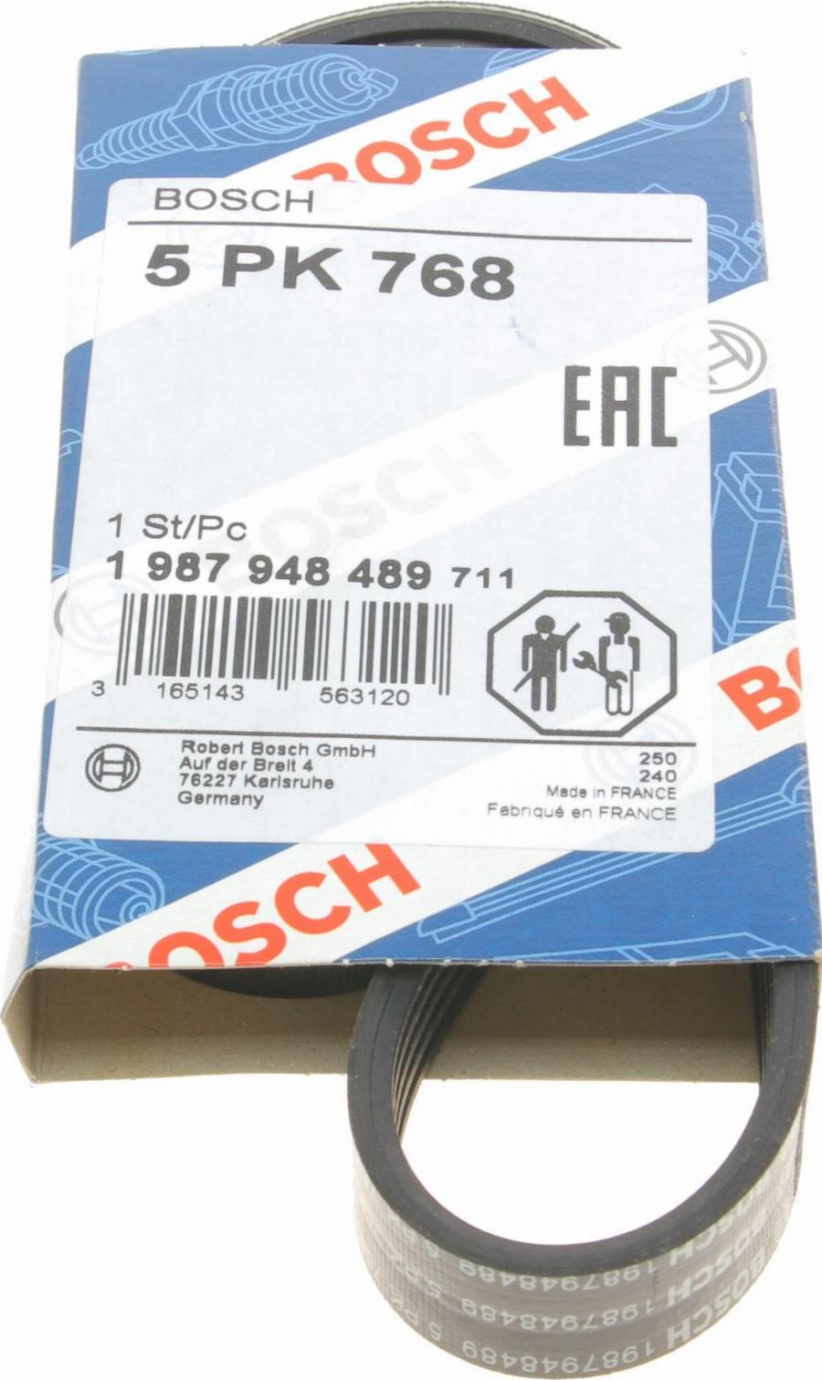 BOSCH 1 987 948 489 - Ķīļrievu siksna autospares.lv