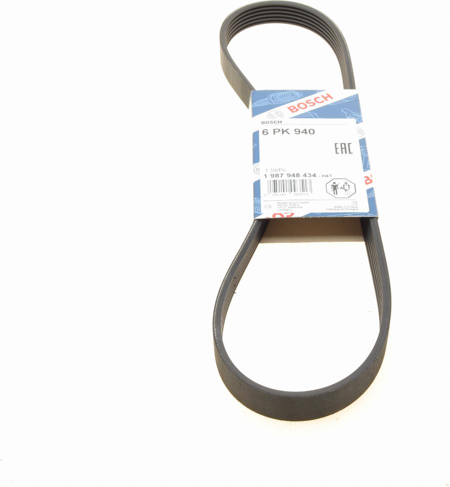 BOSCH 1 987 948 434 - V-Ribbed Belt www.autospares.lv