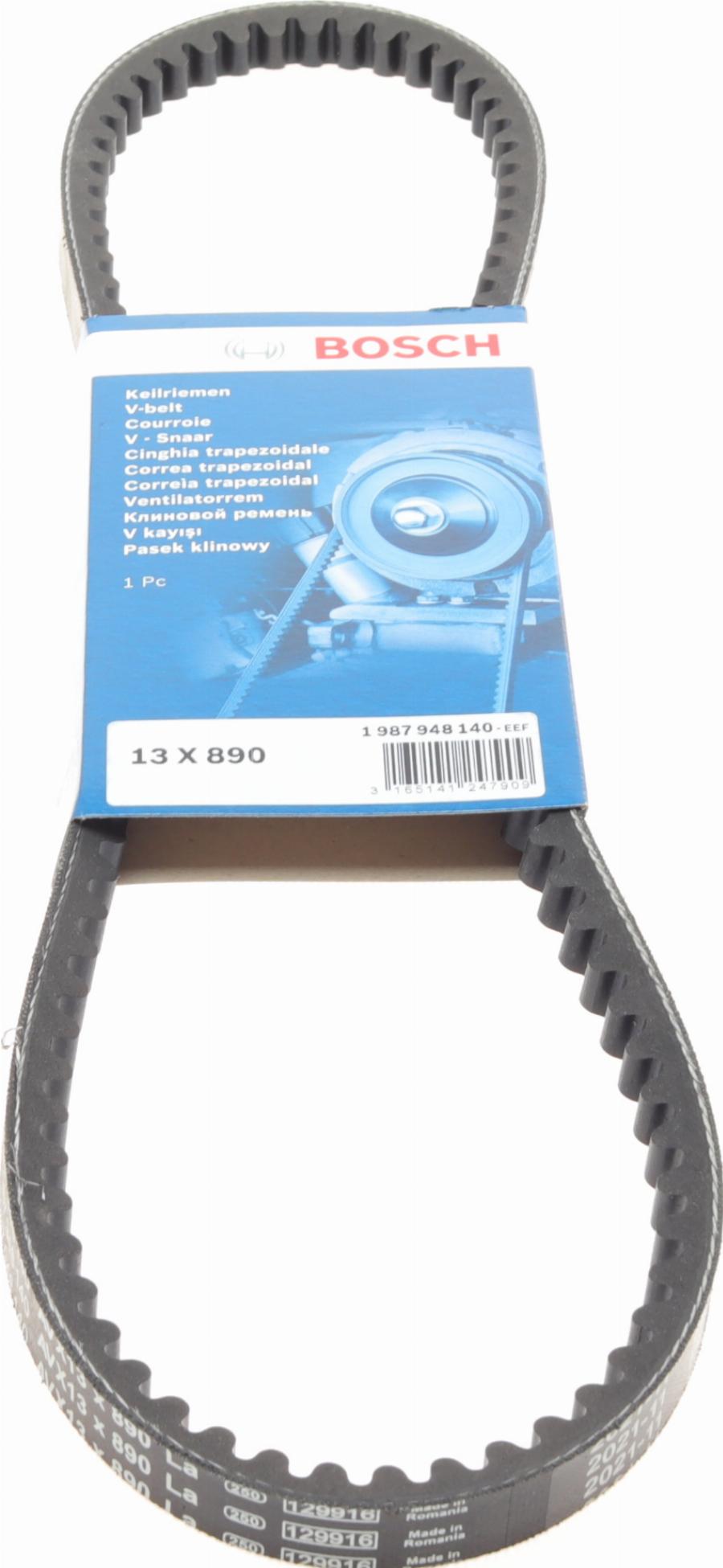 BOSCH 1 987 948 140 - Клиновой ремень, поперечные рёбра www.autospares.lv