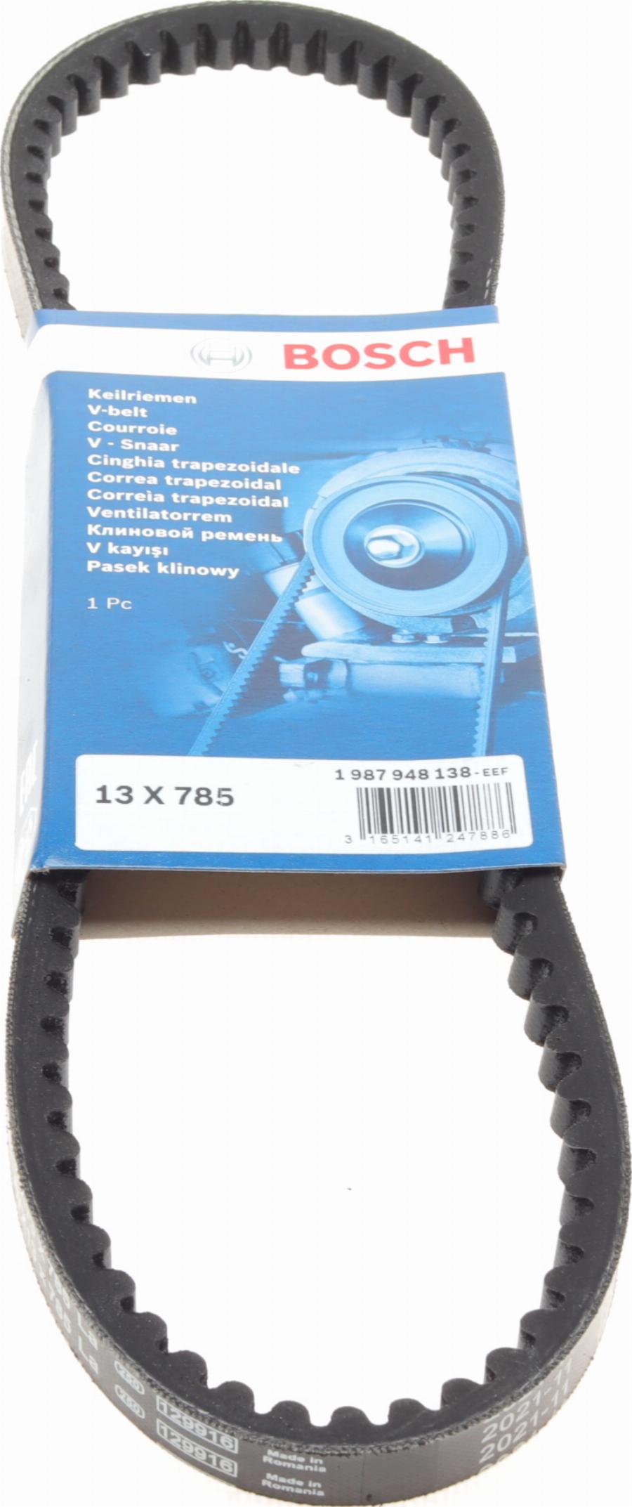 BOSCH 1 987 948 138 - Клиновой ремень, поперечные рёбра www.autospares.lv