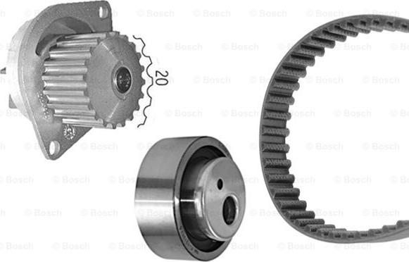 BOSCH 1 987 948 898 - Водяной насос + комплект зубчатого ремня ГРМ www.autospares.lv