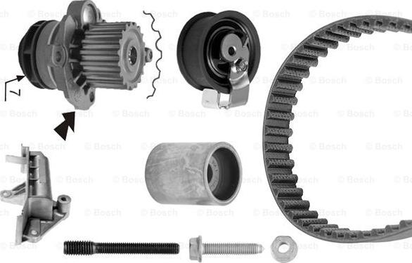 BOSCH 1 987 948 893 - Ūdenssūknis + Zobsiksnas komplekts www.autospares.lv