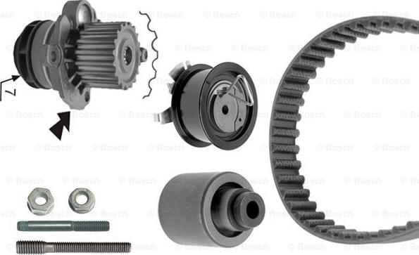 BOSCH 1 987 948 869 - Ūdenssūknis + Zobsiksnas komplekts www.autospares.lv