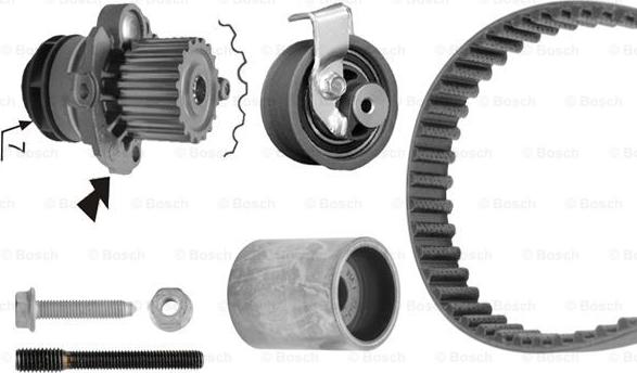 BOSCH 1 987 948 868 - Ūdenssūknis + Zobsiksnas komplekts www.autospares.lv