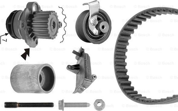 BOSCH 1 987 948 867 - Ūdenssūknis + Zobsiksnas komplekts www.autospares.lv