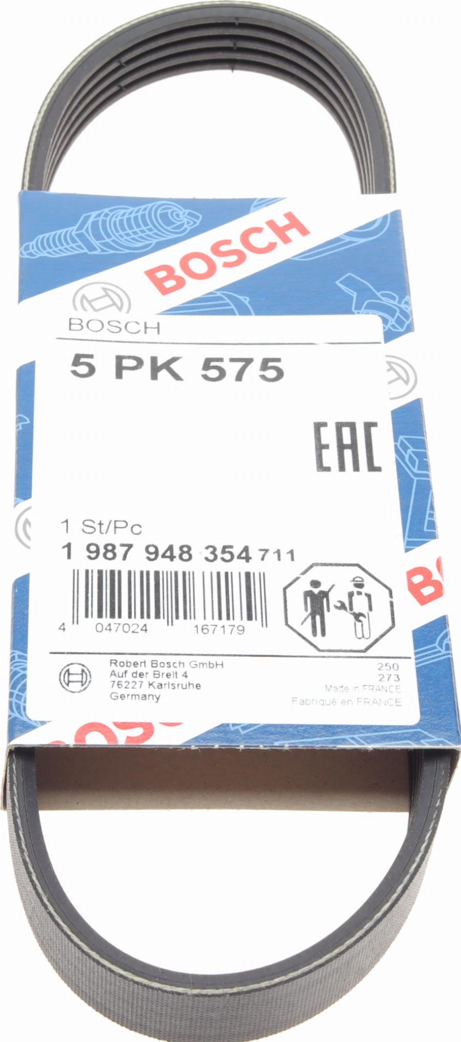 BOSCH 1 987 948 354 - V-Ribbed Belt www.autospares.lv