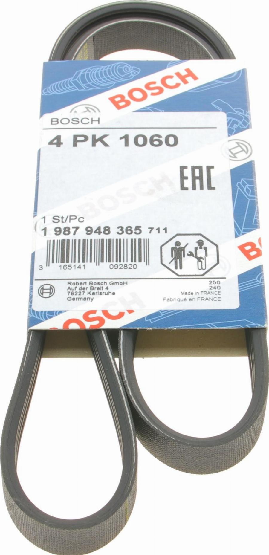 BOSCH 1 987 948 365 - V-Ribbed Belt www.autospares.lv