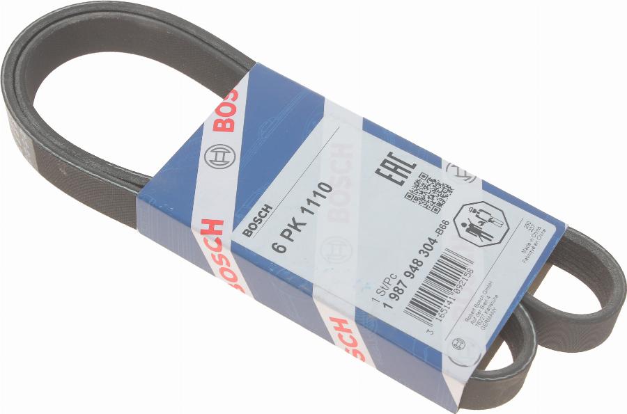 BOSCH 1 987 948 304 - V-Ribbed Belt www.autospares.lv