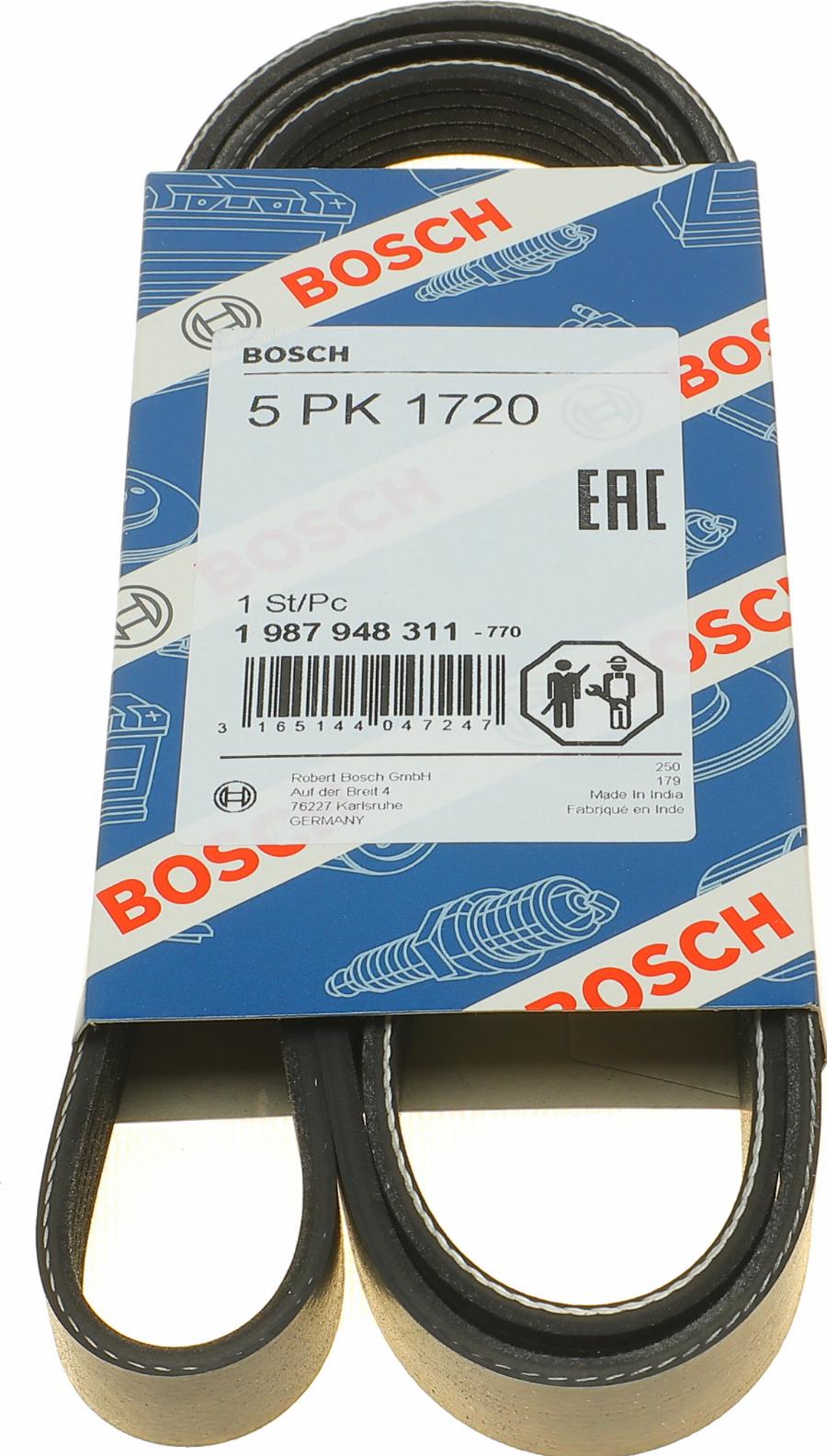 BOSCH 1 987 948 311 - Поликлиновой ремень www.autospares.lv