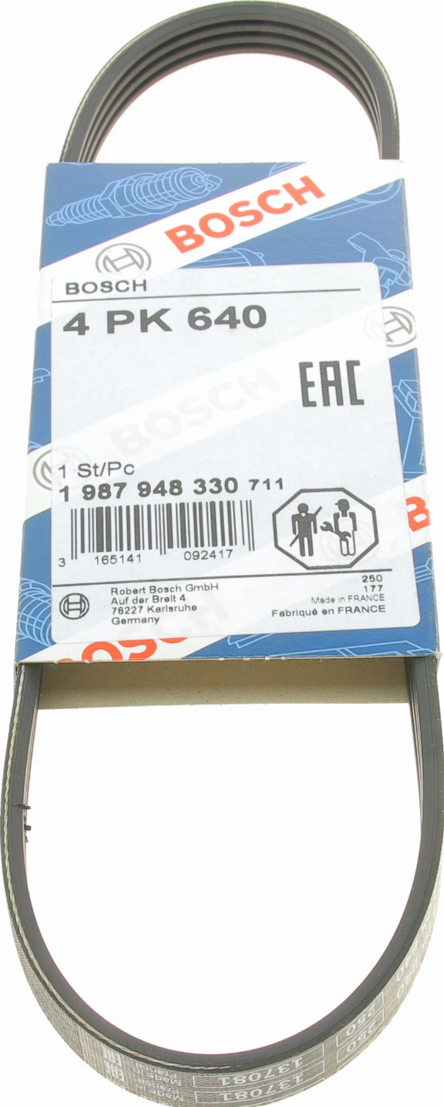 BOSCH 1 987 948 330 - V-Ribbed Belt www.autospares.lv