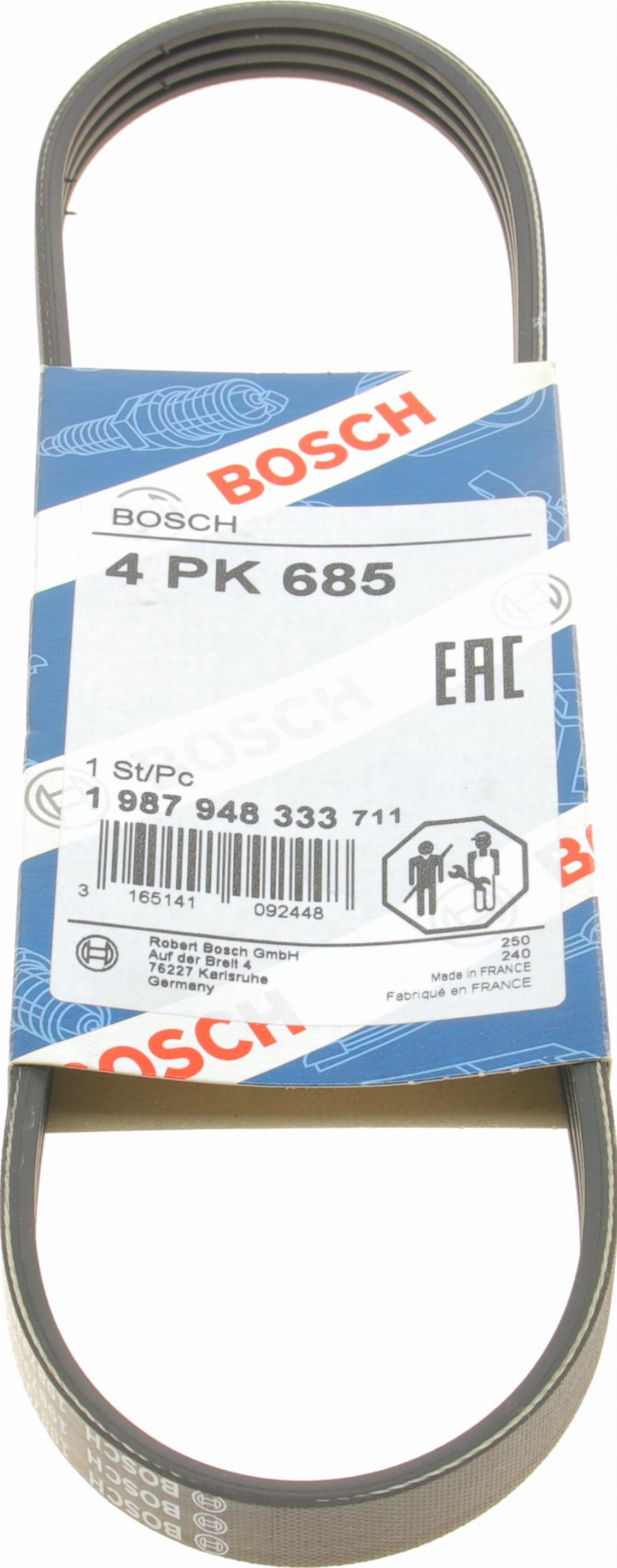 BOSCH 1 987 948 333 - V-Ribbed Belt www.autospares.lv