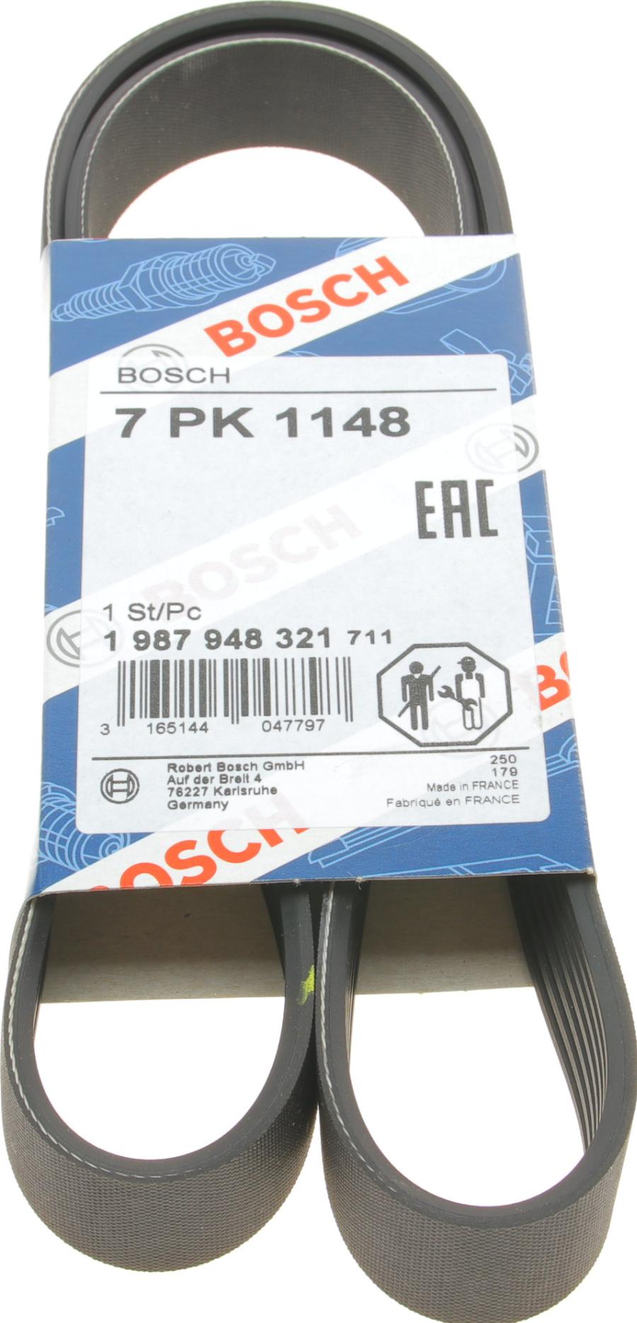 BOSCH 1 987 948 321 - Поликлиновой ремень www.autospares.lv