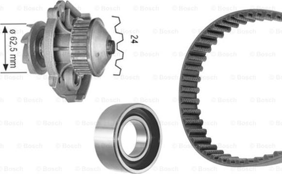 BOSCH 1 987 948 799 - Ūdenssūknis + Zobsiksnas komplekts autospares.lv