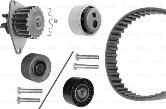 BOSCH 1 987 948 703 - Ūdenssūknis + Zobsiksnas komplekts www.autospares.lv