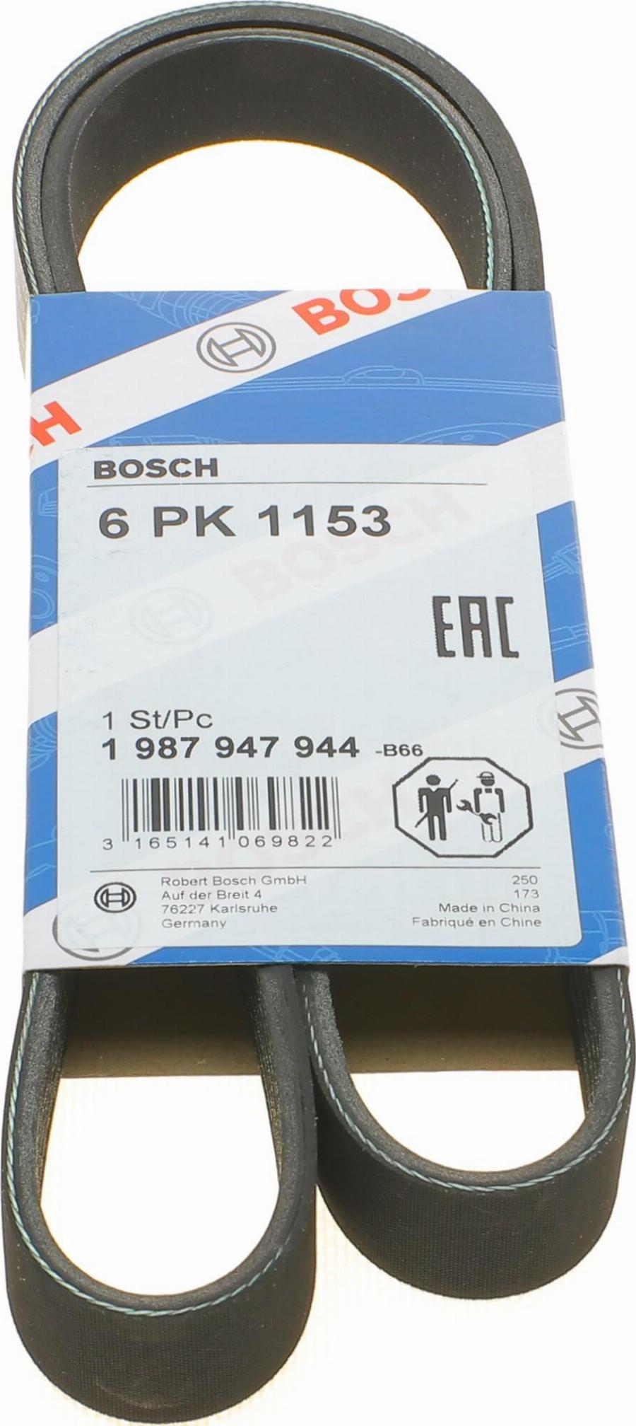 BOSCH 1 987 947 944 - V-Ribbed Belt www.autospares.lv