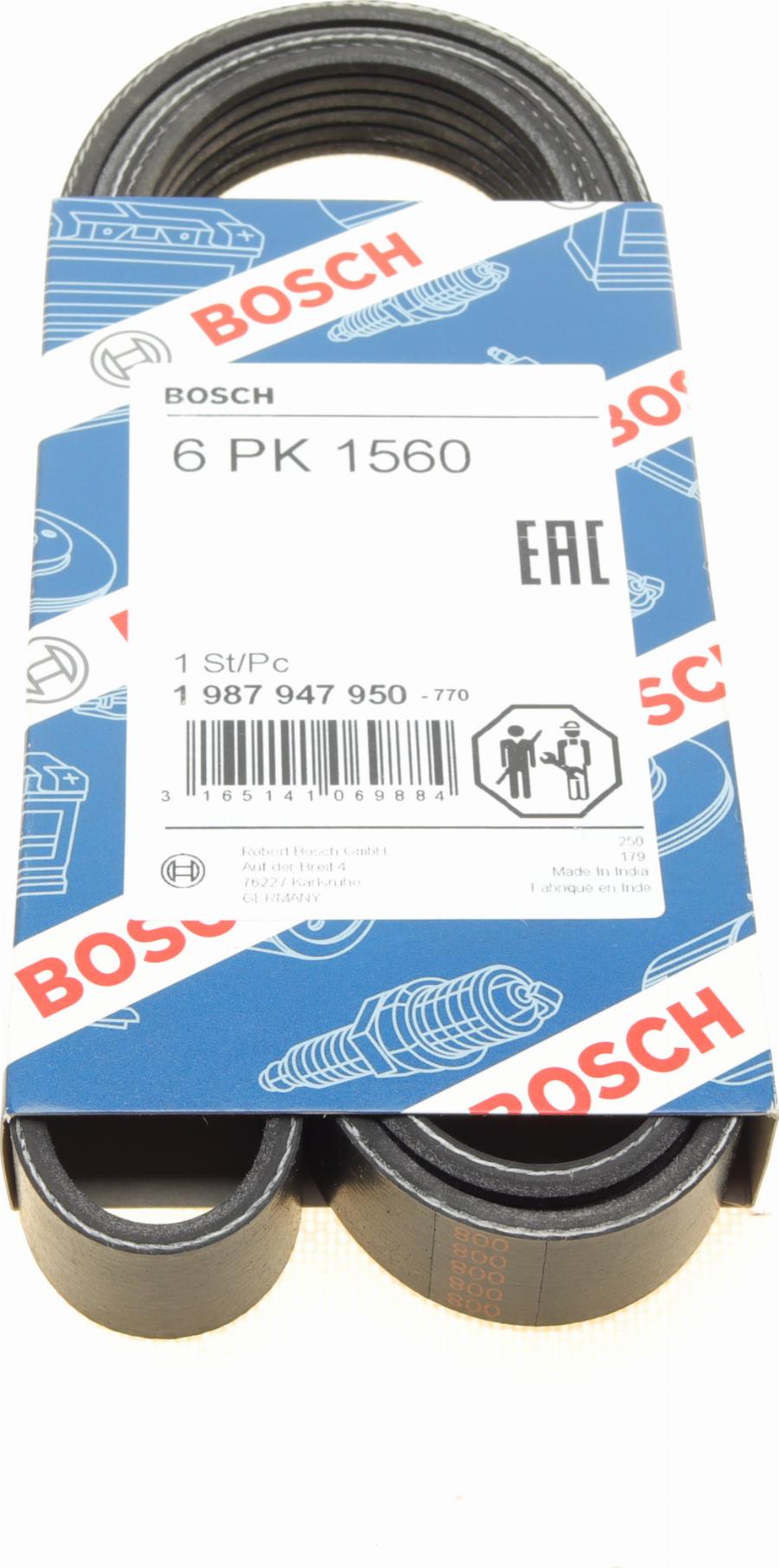 BOSCH 1 987 947 950 - Ķīļrievu siksna www.autospares.lv