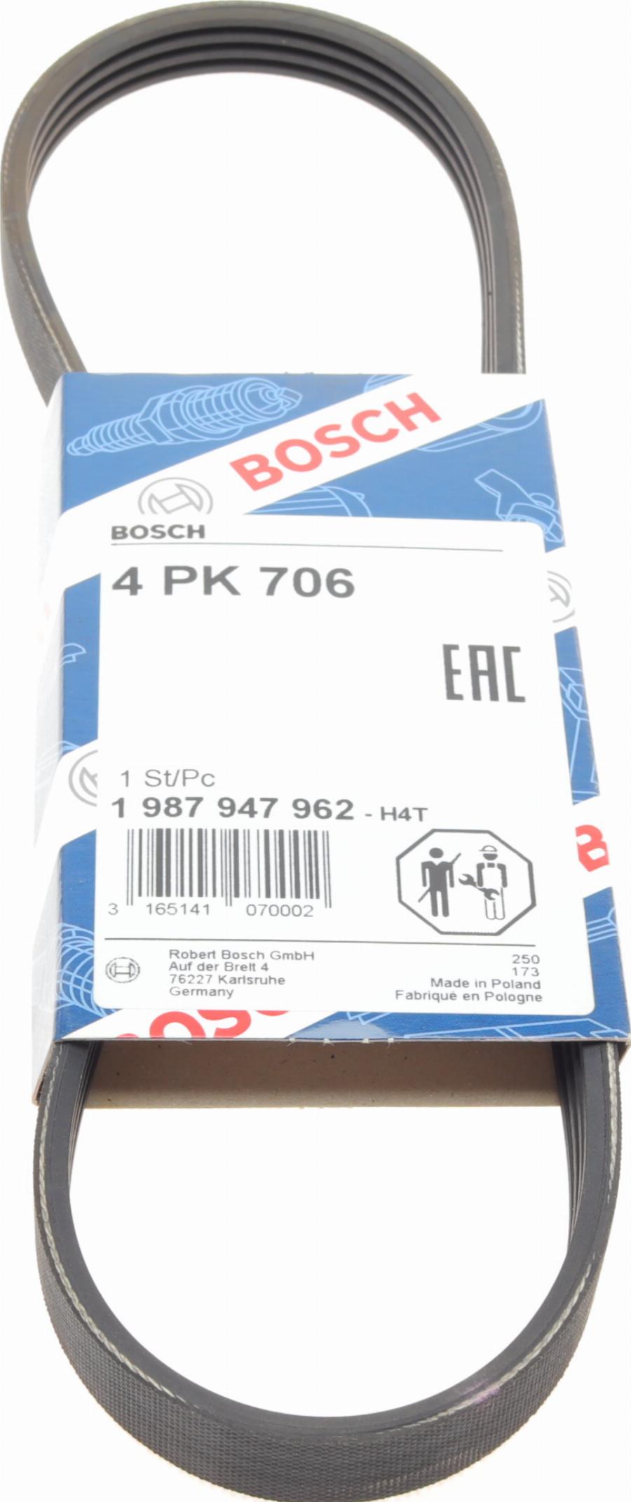 BOSCH 1 987 947 962 - V-Ribbed Belt www.autospares.lv