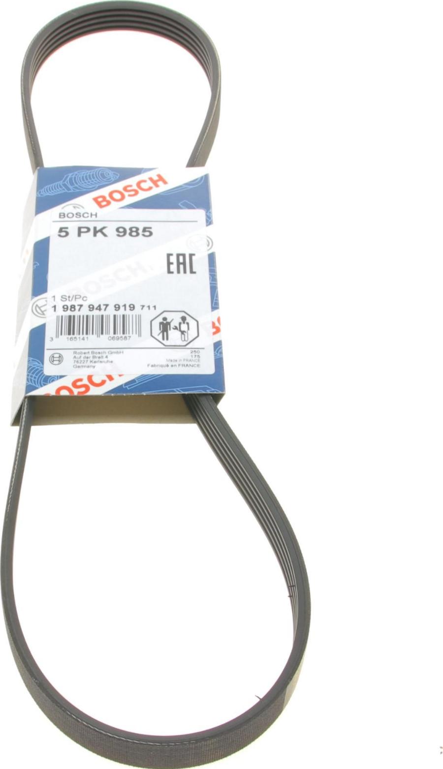 BOSCH 1 987 947 919 - V-Ribbed Belt www.autospares.lv